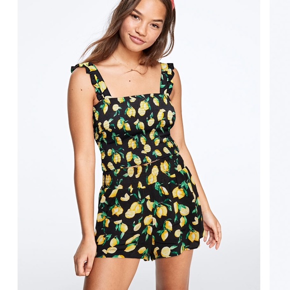 PINK Victoria's Secret Pants - Victoria’s Secret Pink lemon pattern shorts